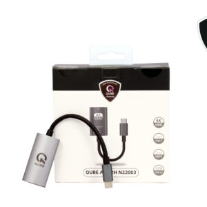 QUBE AD C to HDMI 2.0(4K 60HZ)-grey aluminium