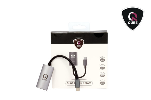 QUBE AD C to HDMI 2.0(4K 60HZ)-grey aluminium