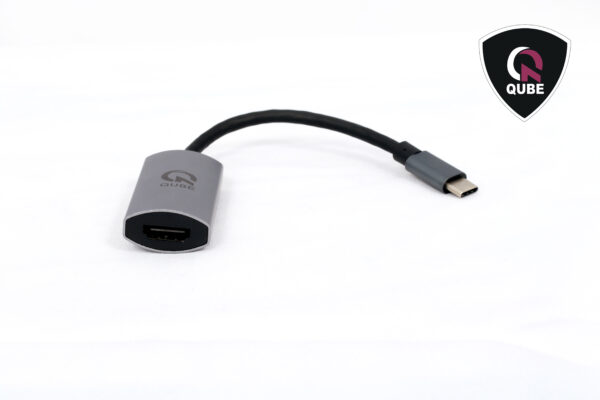 QUBE AD C to HDMI 2.0(4K 60HZ)-grey aluminium - Image 3