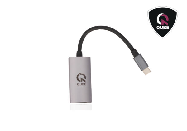 QUBE AD C to HDMI 2.0(4K 60HZ)-grey aluminium - Image 2