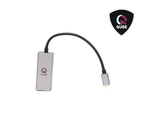 QUBE AD C to RJ 45 1000M-grey aluminium