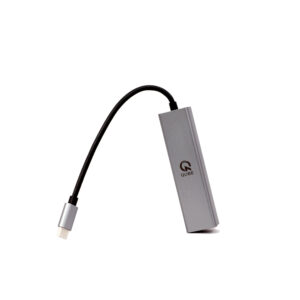 QUBE AD Type C Hub 4 in 1, with ehternet port RJ45(1000M), USB 3.0*3