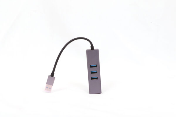 QUBE AD USB Hub 4 in q, with Ethernet Port RJ45 (1000M), USB 3.0*3