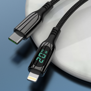 QUBE ElecPro 1M C to Lightning with Digi Dispay Cable S23027