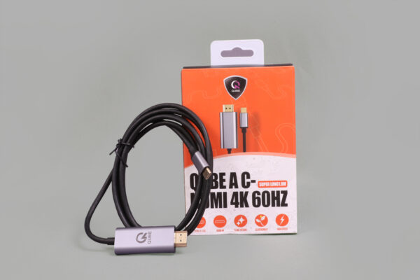 QUBE Avalanche C-HDMI 4K 60HZ Male 1.8M- Aluminium alloy Y23023 - Image 2