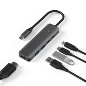 QUBE AD 5in1 S23023 C to HDMI, PD, USB 3.0 and USB C