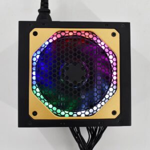 Qube Power Supply Gaming 650W, RGB lighting, Including EN Wire