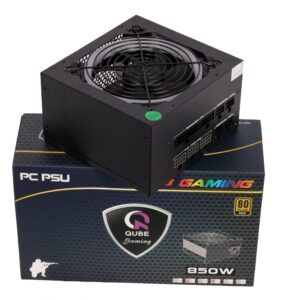 80 Plus 850W Gold certified Power supply with thermally controlled RGB fan, super silent