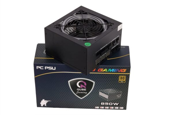 80 Plus 850W Gold certified Power supply with thermally controlled RGB fan, super silent