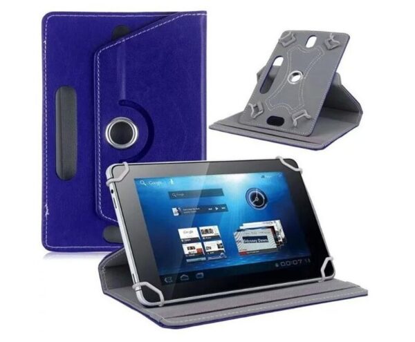 Qube.7 inch universal leather tablet case, 360 rotating case cover, Burgundy