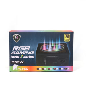 QUBE Levin 2 80plus Full Modular RGB Gaming Power Supply 750W- M23B010