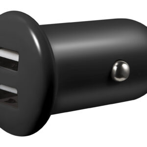 QUBE Double 3.1A Car charger Black