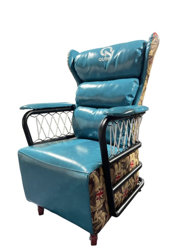QUBE Levin G001S Gaming Sofa with wheels, Sky Blue