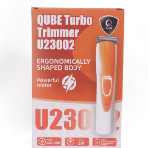 QUBE Turbo Rechargeable Trimmer U23002 with accessories