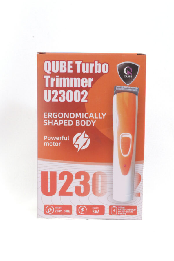 QUBE Turbo Rechargeable Trimmer U23002 with accessories